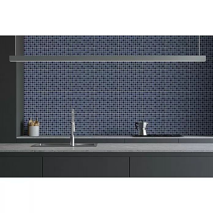 Mosaikfliese Mix JT AT 251 - 32,6 x 30 cm, Blau, Matt - Stimmungsaufnahme