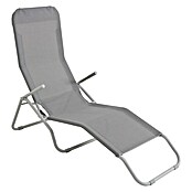 Sunfun Marissa Ligbed (136 x 61 x 102 cm, Textileen, Lichtgrijs)
