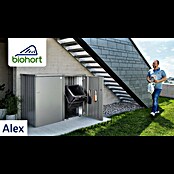 Biohort Mülltonnenbox Alex (L x B x H: 88 x 80 x 129 cm, Dunkelgrau Metallic) | BAUHAUS