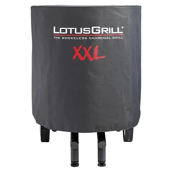 LotusGrill Grill-Schutzhülle lang - Passend für: Lotusgrill Holzkohlegrill XXL, Kunststoff, Ø x H: 68 x 96 cm - Vorderansicht
