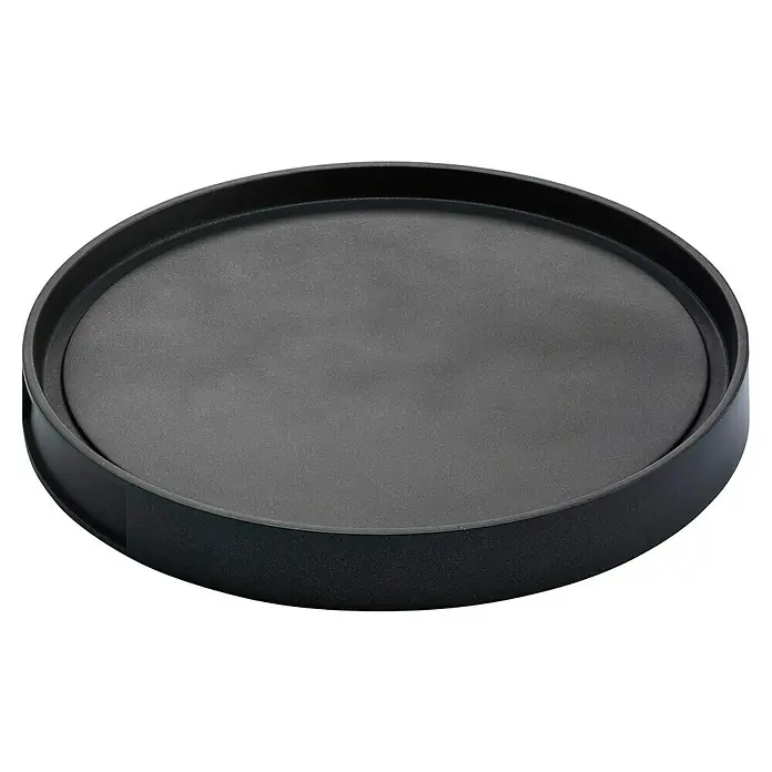 LotusGrill Grillplatte Classic - Durchmesser: 29,1 cm, Aluminiumguss, Passend für: Lotusgrill Holzkohlegrill Classic - Schwarze Drehscheibe, ideal für Präsentationen oder zur Organisation von Gegenständen im Haushalt. Robuste Bauweise und elegante Optik.