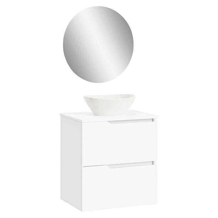 Artysan Conjunto de mueble de baño Zeus Top (Ancho: 60 cm, 4 pzs., Blanco, Mate) | BAUHAUS