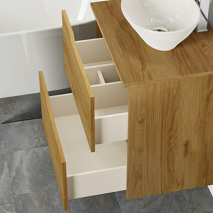 Artysan Conjunto de mueble de baño Zeus Top (Ancho: 60 cm, 4 pzs., Teka, Mate) | BAUHAUS