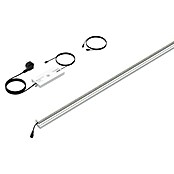 LyghtUp Zaunbeleuchtung Starter-Set (Länge: 246 cm, Silber, Passend für: Doppelstabmatten und Gabionen, 3 -tlg.) | BAUHAUS