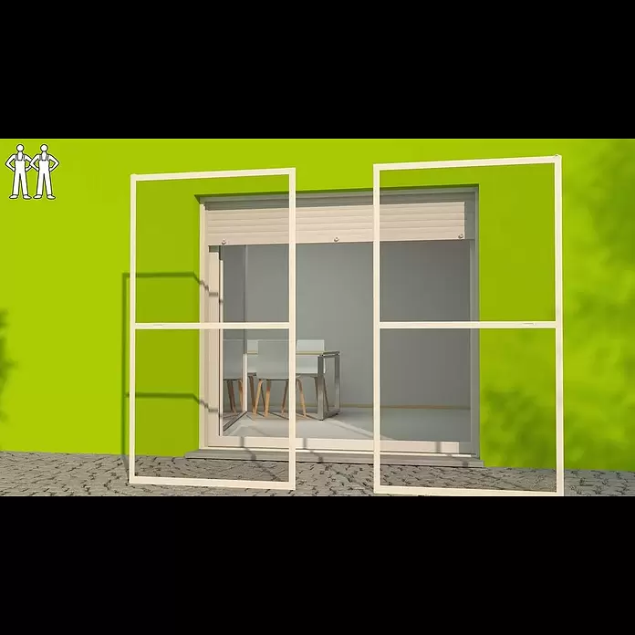 Easy Life proLINE 2 Insektenschutztür - B x H: 230 x 240 cm, Anthrazit, Montage Insektengitter: Klemmen - Montageanleitung
