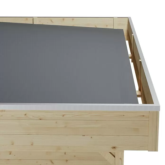 SKAN HOLZ Gartenhaus Venlo 2 - Außenmaß inkl. Dachüberstand (B x T): 420 x 290 cm, Holz, Natur - Detailaufnahme