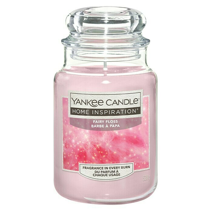 Yankee Candle Home Inspirations Duftkerze (Im Glas, Fairy Floss, Large)