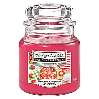 Yankee Candle Home Inspirations Duftkerze (Im Glas, Sugared Strawberries, Small)