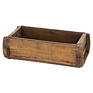 Holzkiste Ziegelform (L x B x H: 30 x 15 x 9 cm, Braun)