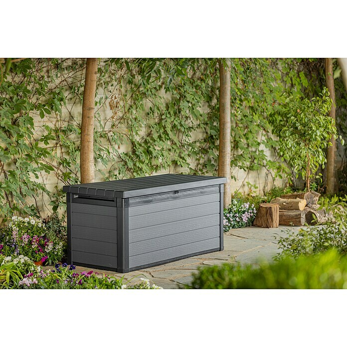 Keter Gartenbox Cortina (151,7 x 72,5 x 70 cm, Kunststoff, Schiefergrau) | BAUHAUS