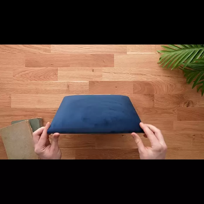 Fllow Wandpolster-Set Velvet A4 - 270 x 180 cm, Blau - Fllow Deko-Wandpolster Velvet Blau