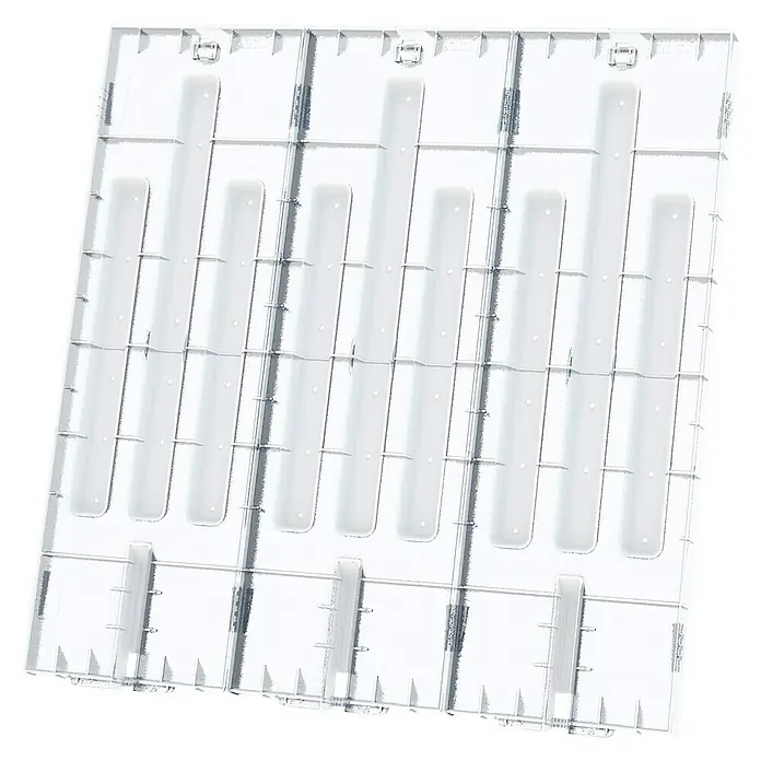 Garantia Hochbeet-Abdeckung - L x B x H: 80 x 80 x 5 cm, Kunststoff - Weiße Kunststoff-Eierablage zur Aufbewahrung von Eiern im Kühlschrank. Praktische und hygienische Lösung zur Organisation Ihrer Eier.