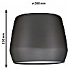 Paulmann URail 2Easy Lampenschirm Pirm (Durchmesser: 28 cm, Grau, Metall, Rund)