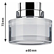 Paulmann URail LED-Spot (5,2 W, Chrom matt/Transparent/Satin, L x B x H: 73 x 80 x 80 mm)