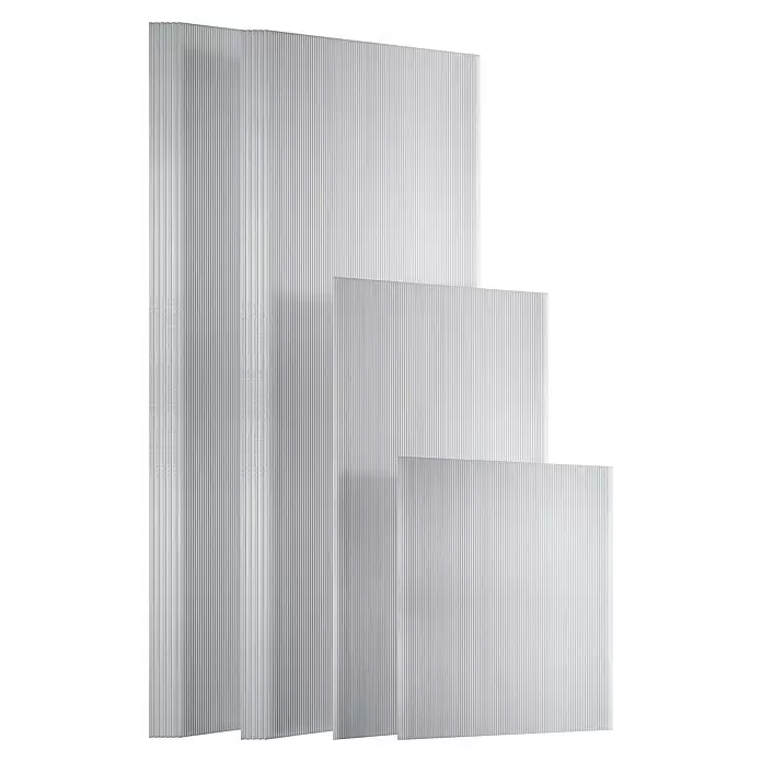 Vitavia Hohlkammerplatten-Set 5 - B x L: 63 x 125 cm, Stärke: 6 mm - Drei lichtdurchlässige Wellstegplatten aus Polycarbonat in verschiedenen Größen.