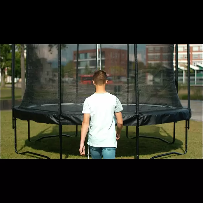 Salta Trampolin Premium Black Edition - Durchmesser: 366 cm, Schwarz - Salta Premium Black Edition - Round