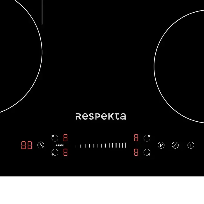 Respekta Kochfeld Alois - Anzahl Induktionskochstellen: 4 Stk. - RESPEKTA Induktionskochfeld mit Touch-Bedienfeld und digitaler Anzeige für präzise Temperatursteuerung und komfortables Kochen.