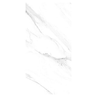 Feinsteinzeugfliese Prizma Statuario (30 x 60 cm, Weiß/Grau, Glänzend)