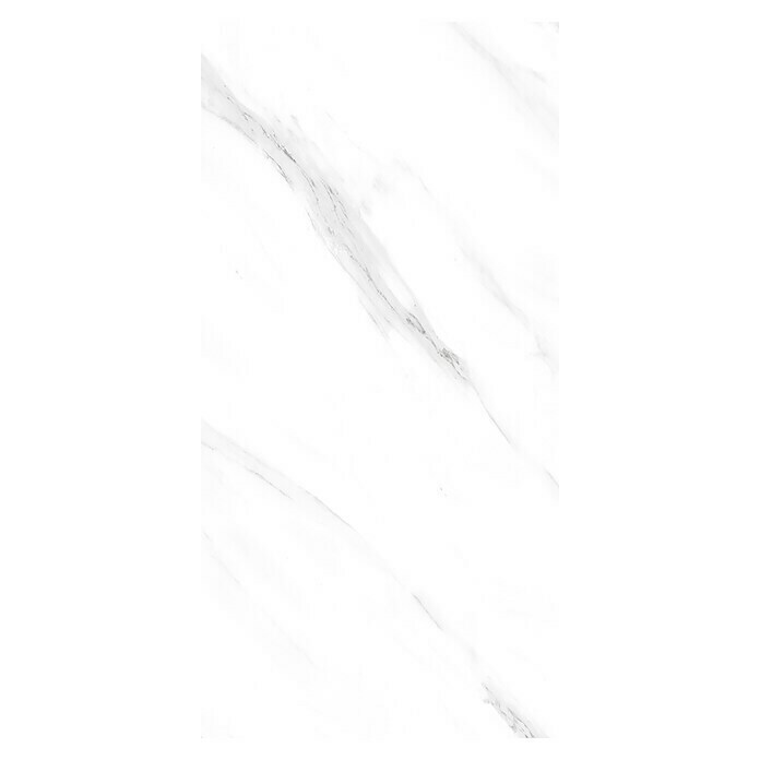 Feinsteinzeugfliese Prizma Statuario (30 x 60 cm, Weiß/Grau, Glänzend) | BAUHAUS
