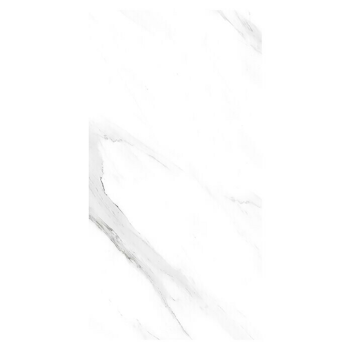 Feinsteinzeugfliese Prizma Statuario (30 x 60 cm, Weiß/Grau, Glänzend) | BAUHAUS