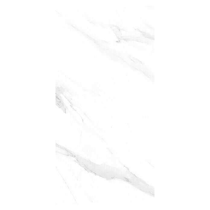Feinsteinzeugfliese Prizma Statuario (30 x 60 cm, Weiß/Grau, Glänzend) | BAUHAUS