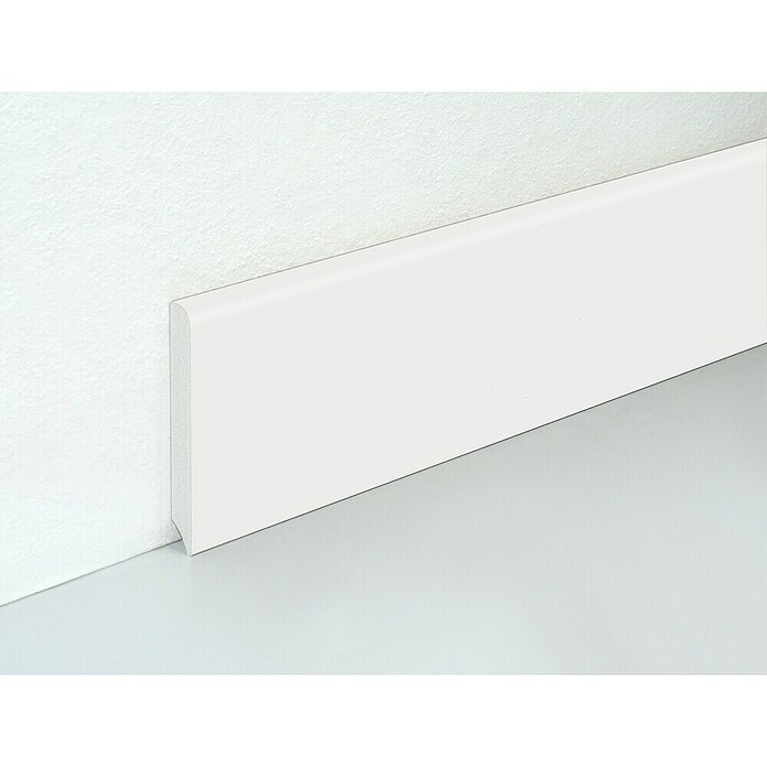 Profiles and more Sockelleiste (2 020 x 10 x 80 mm, Kunststoff, Weiß) | BAUHAUS