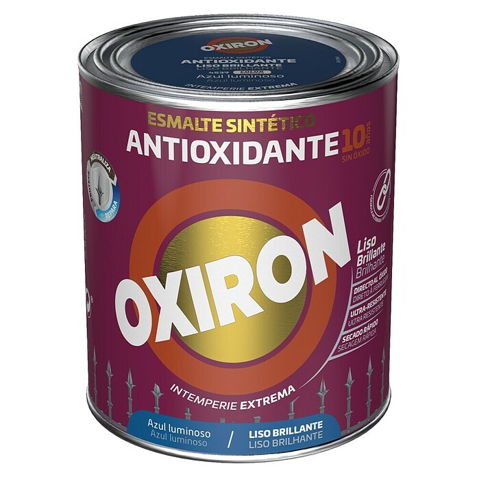 Oxiron Esmalte para metal Liso (Azul luminoso, 750 ml, Brillante) | BAUHAUS