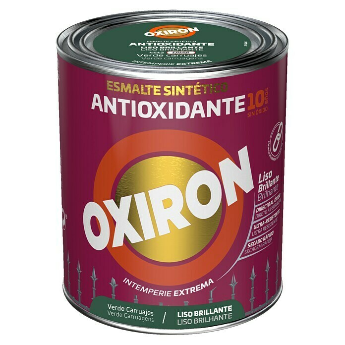 Oxiron Esmalte para metal Liso (Verde carruaje, 750 ml, Brillante) | BAUHAUS