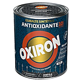 Oxiron Esmalte para metal Martelé (Gris oscuro, 750 ml)