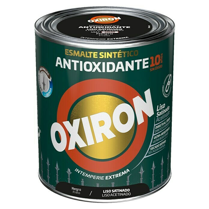 Oxiron Esmalte para metal Liso (Negro, 750 ml, Satinado) | BAUHAUS