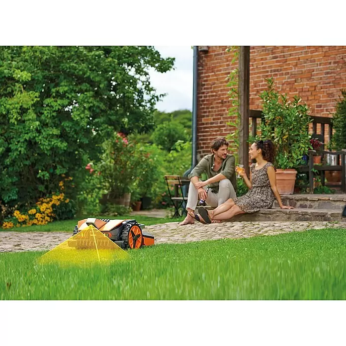 Worx PowerShare 20V Mähroboter Landroid Vision L1300 - 1.300 m², Schnittbreite: 22 cm, Kamera-gestützte Navigation - Anwendungsbeispiel