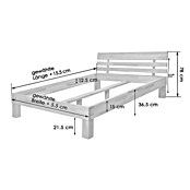 Krok Wood Bett Julia (140 x 200 cm, Buche) | BAUHAUS