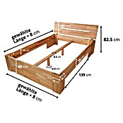 Krok Wood Bett Elsa (160 x 200 cm, Buche) | BAUHAUS