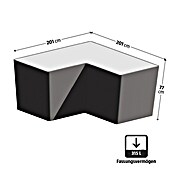 Biohort Belvedere Hochbeet Maxi L-Form (201 x 201 x 77 cm, Stahl, Dunkelgrau Metallic) | BAUHAUS