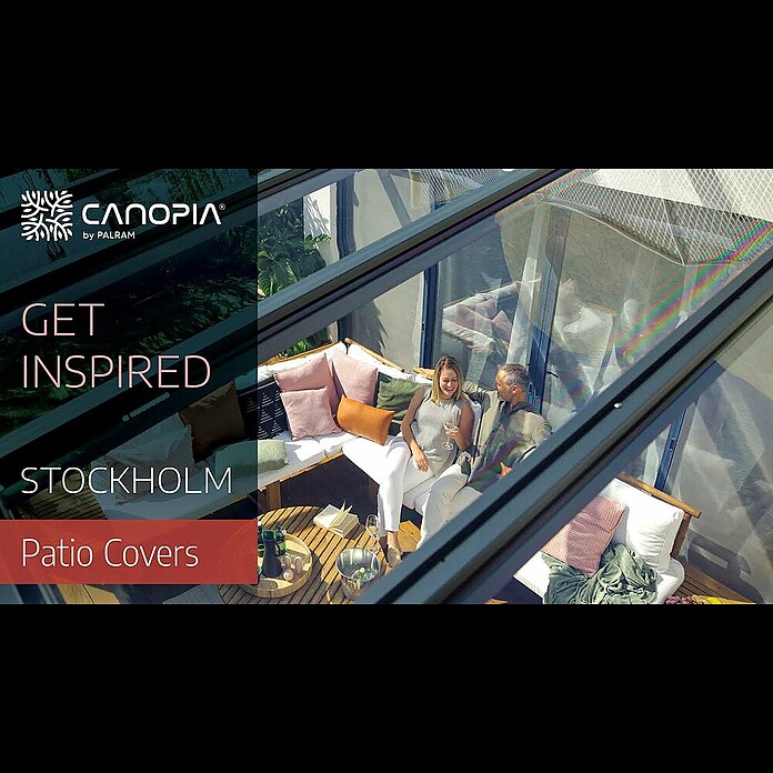 Palram - Canopia Sonnensegel für Terrassendach Stockholm