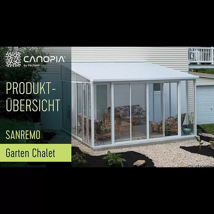 Palram – Canopia Wintergarten San Remo - B x T x H: 4,25 x 3 x 3,1 m, Anthrazitgrau - Wintergrten SanRemo von Palram - Canopia (DE)Wintergärten SanRemo™ von Palram - Canopia (DE)