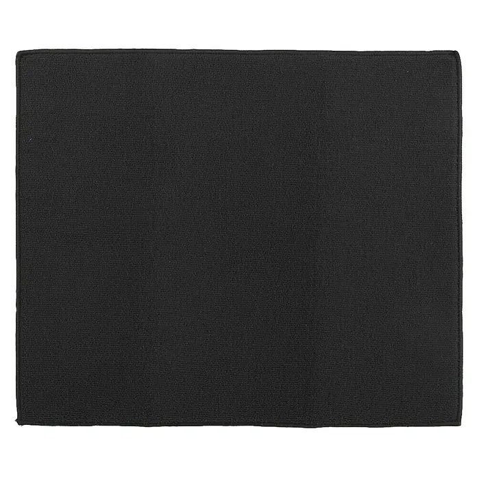 Escurreplatos de microfibra - 1 ud., L x An x Al: 40 x 48 x 0,5 cm - Mantel textil negro con una textura fina, ideal para el uso diario. Protege las superficies con estilo y elegancia.