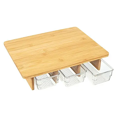 Tabla de cortar con cajones