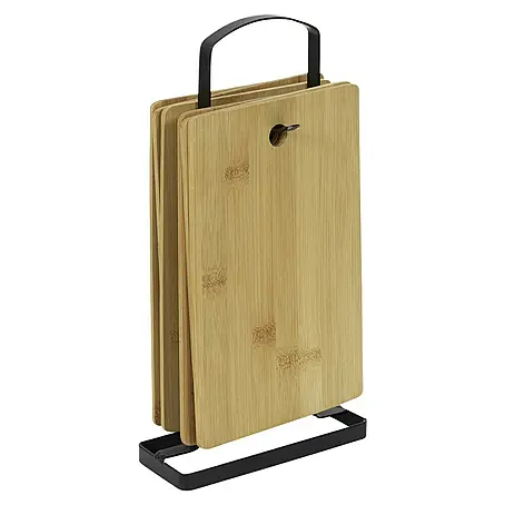 Set de tabla de cortar con soporte de metal