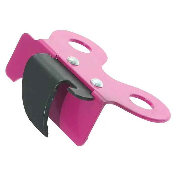 Abrelatas mariposa - 1 ud., Altura: 7,5 cm, Metal - Este abrelatas rosa presenta un mecanismo de corte negro y orificios para facilitar su almacenamiento.