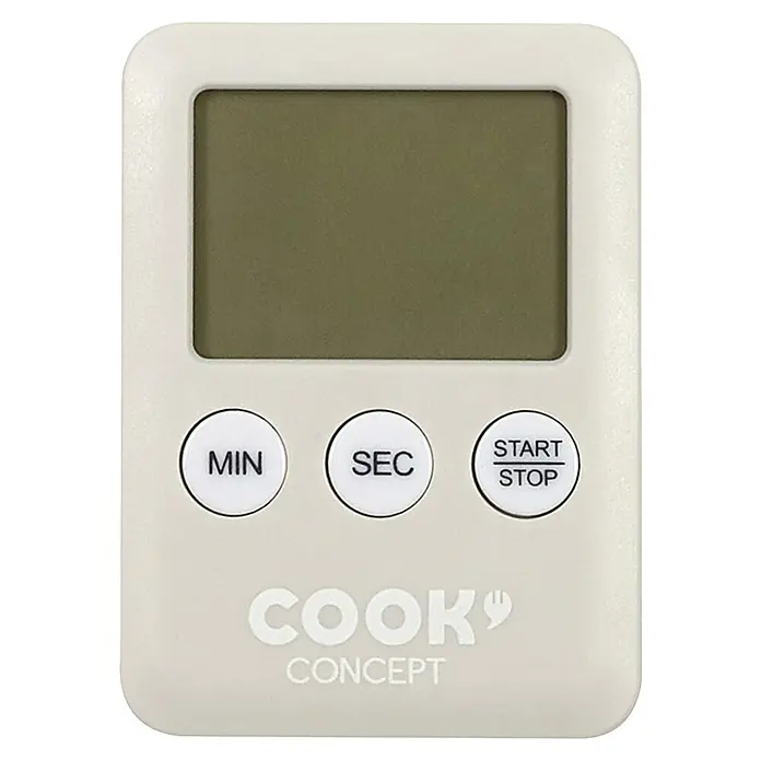 Temporizador digital - An x Al: 3,1 x 7 cm, Plástico - El temporizador digital de cocina Cook Concept ayuda a cocinar con precisión. Tiene una pantalla clara y botones para minutos, segundos y inicio/parada.