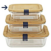 Fiambrera con tapa de bambú (L x An x Al: 10,7 x 14,7 x 5,3 cm, 320 ml, Bambú) | BAUHAUS