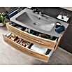 Lanzet Classico Waschtischunterschrank (99,2 x 52,4 x 48,2 cm, Berg Eiche, Farbe Griff: Anthrazit, Rechts) | BAUHAUS