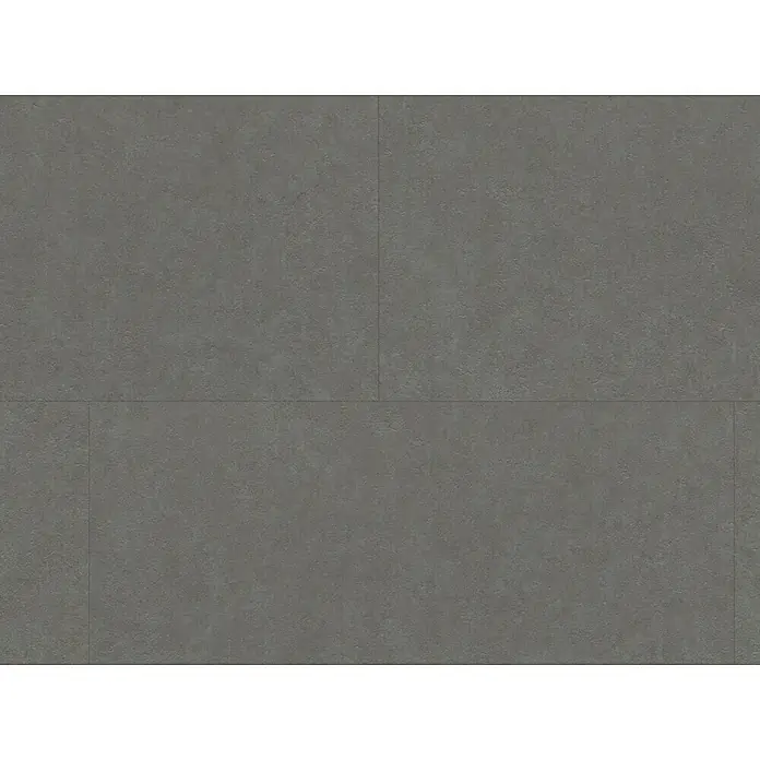 b!design Vinylbodenmuster SPC Siena - 280 x 160 x 4 mm, Fliesenoptik - Graue Fliesen mit einer texturierten Oberfläche, die sich ideal für moderne Bodenbeläge eignen. Perfekt für minimalistische Räume.