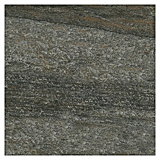 Terrassenfliese Lava Black 2.0 (60 x 60 x 2 cm, Schwarz/Braun, Matt)
