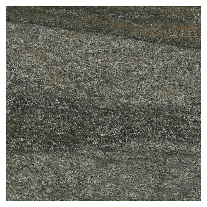 Terrassenfliese Lava Black 2.0 - 60 x 60 x 2 cm, Schwarz/Braun, Matt - Graue Steinfliese mit rustikaler Textur. Ideal für Boden- und Wandbeläge mit natürlichem Look.