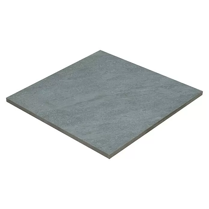 Terrassenfliese Manhattan 2.0 - 60 x 60 x 2 cm, Dunkelgrau, Matt - Diagonale Ansicht