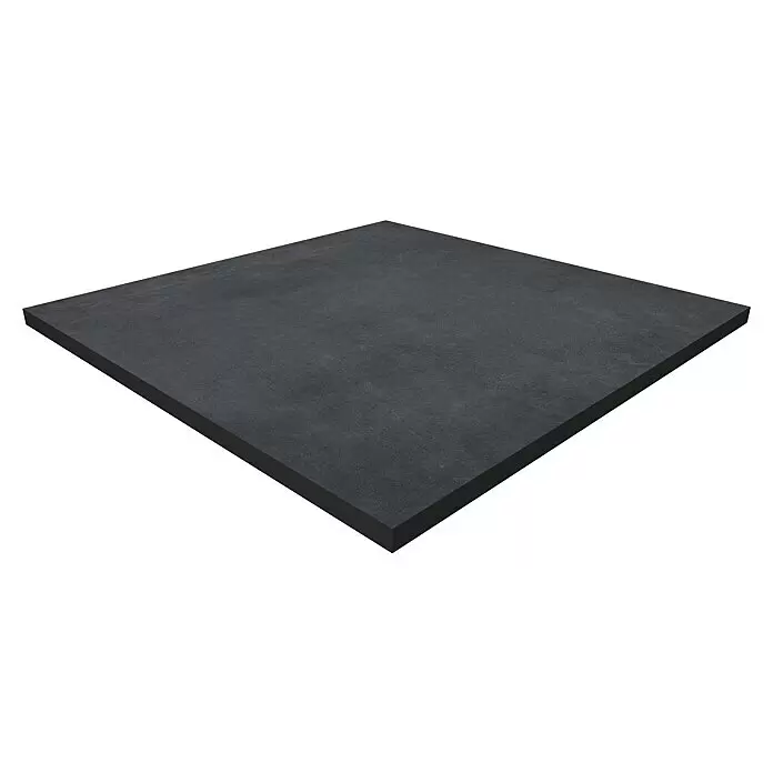 Terrassenfliese Revesto 2.0 - 60 x 60 x 2 cm, Anthrazit, Matt - Diagonale Ansicht