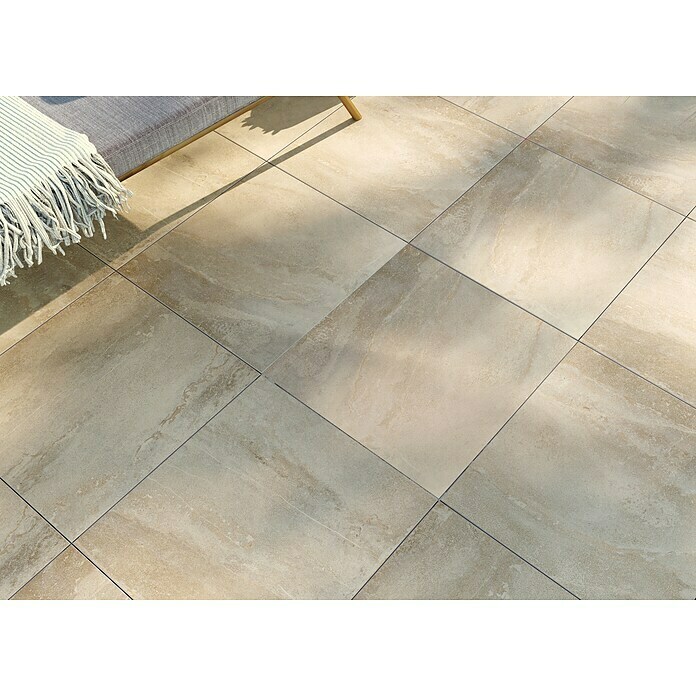 Terrassenfliese Aspen 2.0 (60 x 60 x 2 cm, Beige, Matt) | BAUHAUS