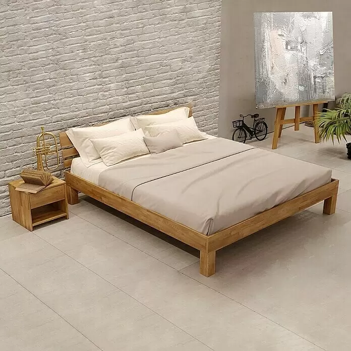 Krok Wood Nachttisch Julia40 x 40 x 40 cm, Eiche